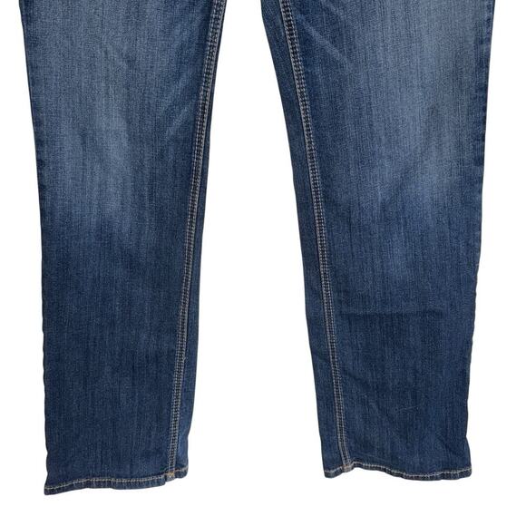 Ariat Sz 32R REAL Denim Bootcut Jeans Whipstitch Western Cowgirl Workwear - Picture 5 of 11